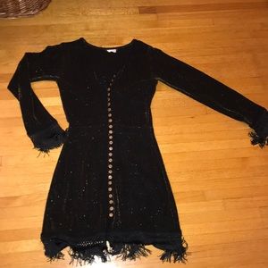 Vintage black sparkly dress